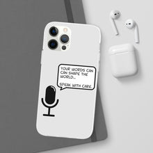 Load image into Gallery viewer, Speak with Care phone Flexi Cases
