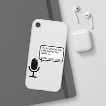 Load image into Gallery viewer, Speak with Care phone Flexi Cases
