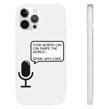 Load image into Gallery viewer, Speak with Care phone Flexi Cases
