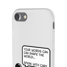 Load image into Gallery viewer, Speak with Care phone Flexi Cases
