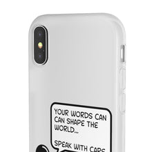 Load image into Gallery viewer, Speak with Care phone Flexi Cases
