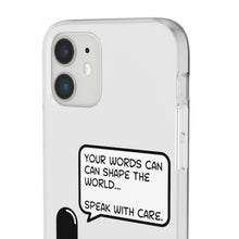 Load image into Gallery viewer, Speak with Care phone Flexi Cases
